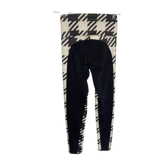 Beach Riot Houndstooth Colorblock Black White Leggings-sz Medium - Picture 5 of 10